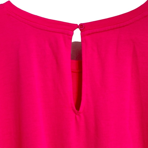 NY&C Bright Pink Long Sleeve Heavyweight Stretch Waist Romper Womens Size XL NWT - Picture 13 of 13